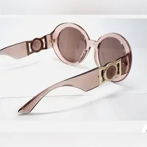 New NWT Versace Round Pink Transparent Sunglasses Model VE4414F Versace | Accessories | Versace Ve444 Transparent Pink Round  main image 2